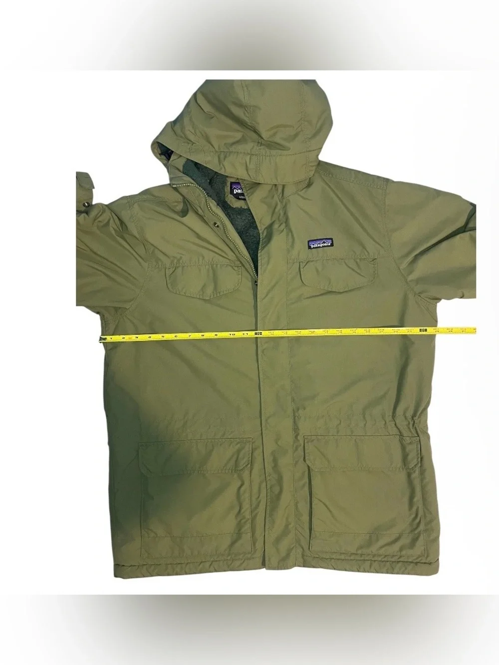 Patagonia Isthmus Parka Military Field Hooded Jacket - industrial Green